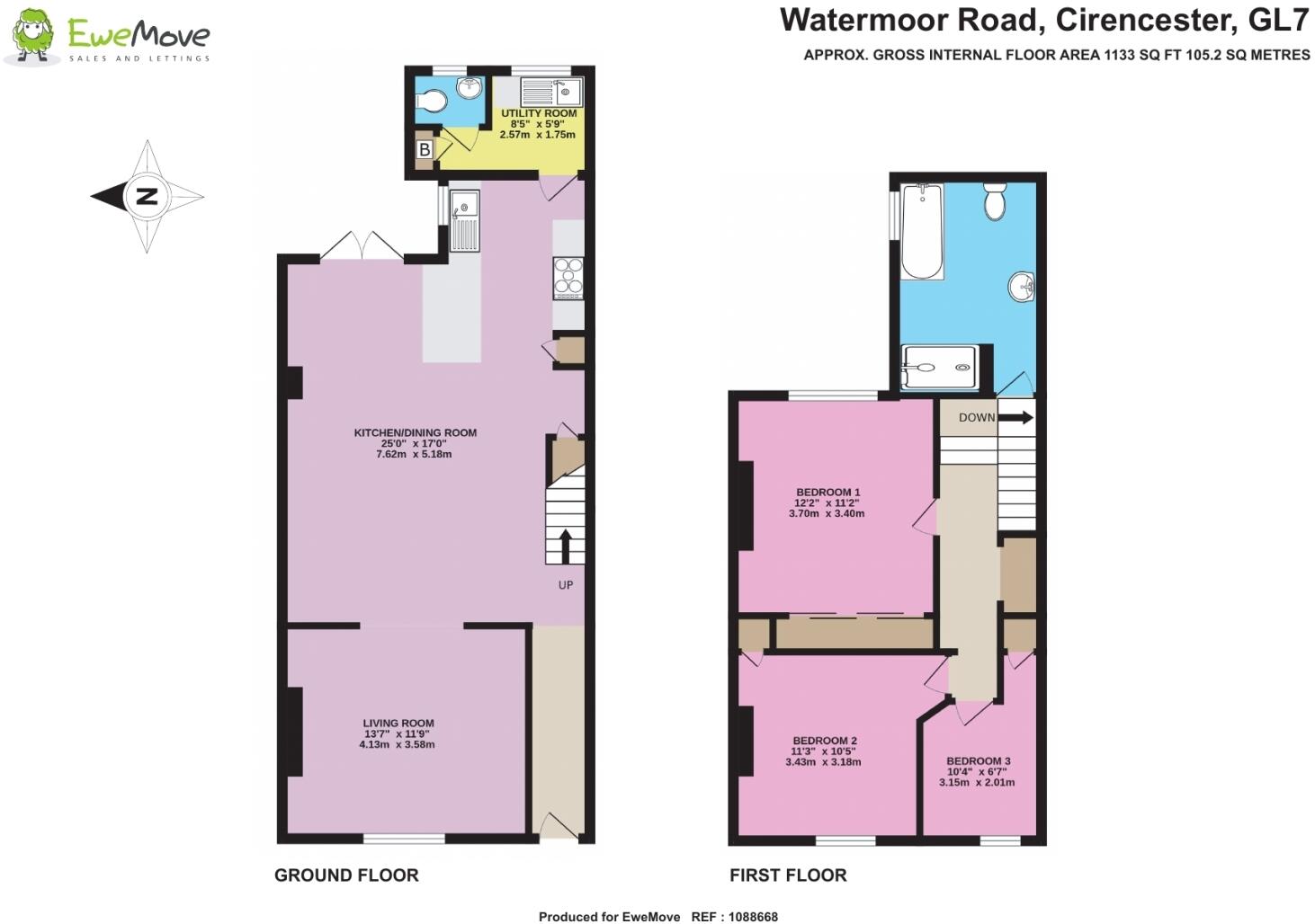 Watermoor Road, Cirencester floorplan