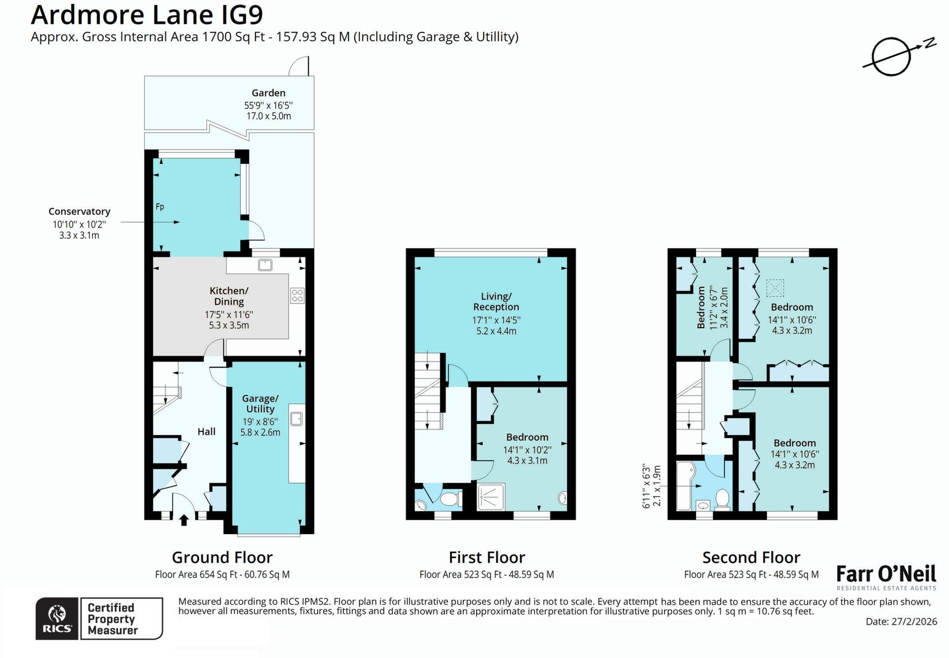Ardmore Lane, Buckhurst Hill, IG9 floorplan