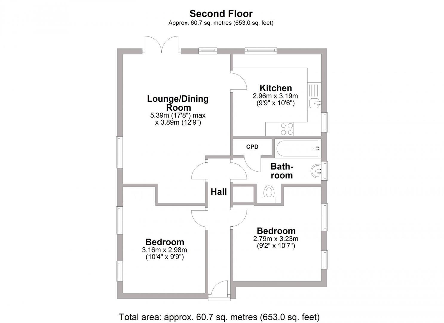 The Moorings, Leamington Spa floorplan