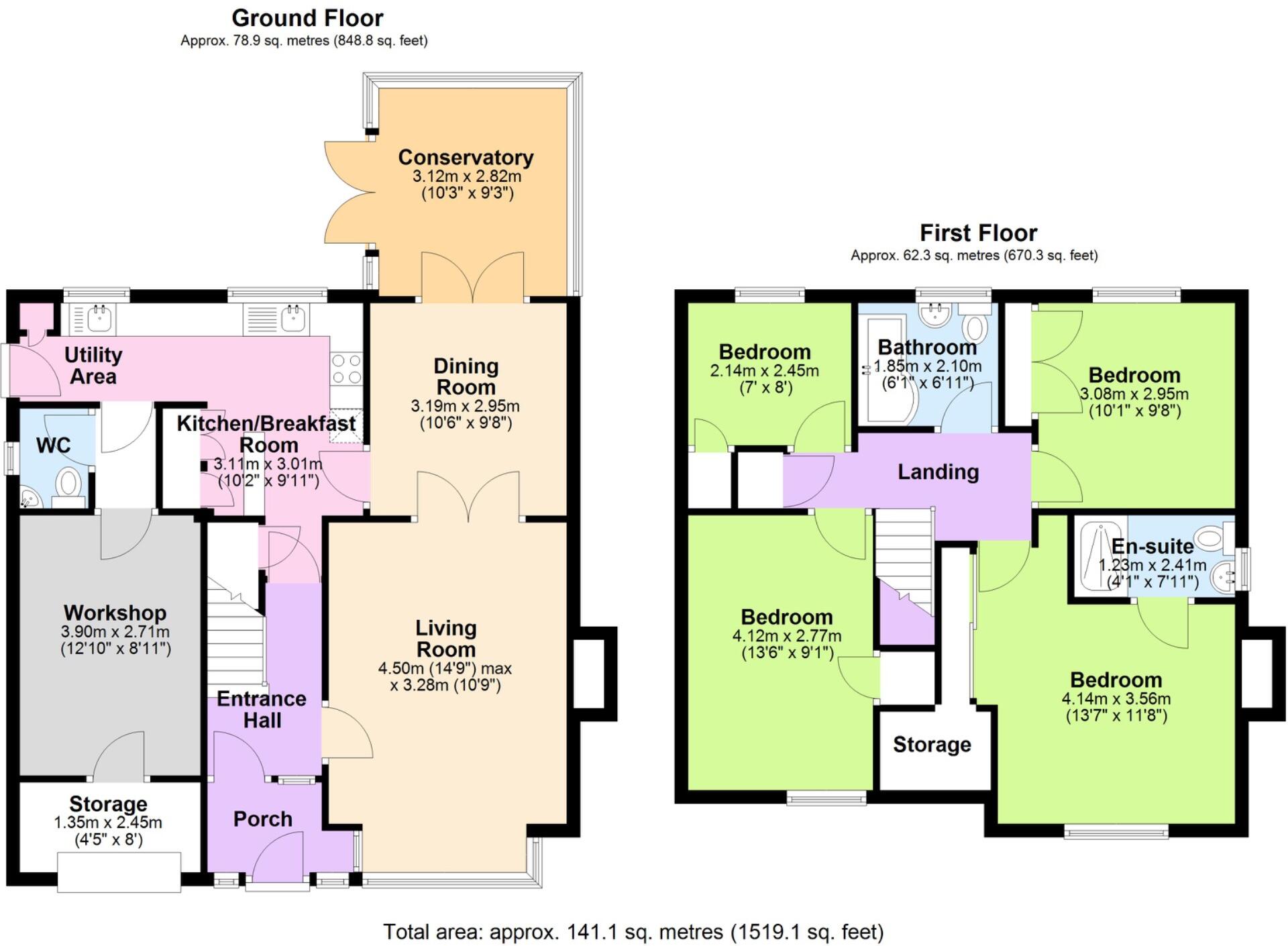 Kingsley Drive, Muxton, Telford, Shropshire, TF2 8DH floorplan