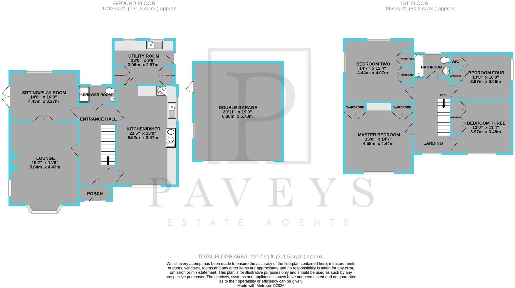 Wolves Hall Lane, Tendring floorplan