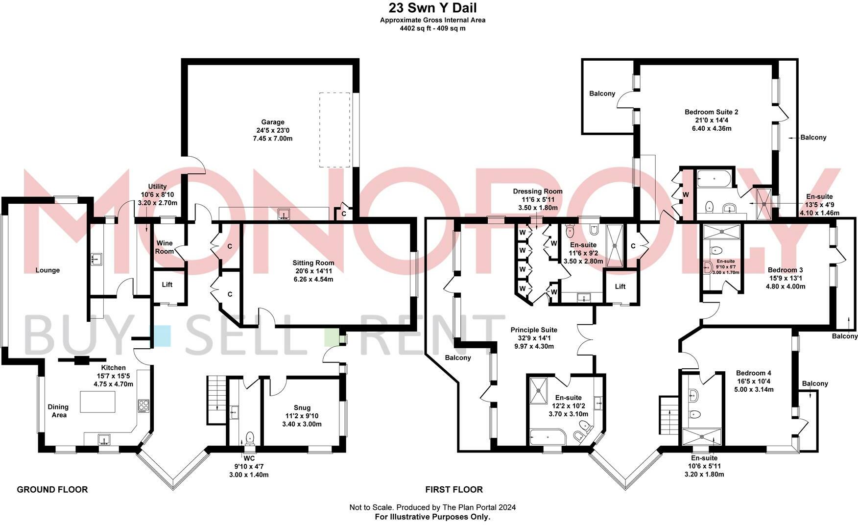 Swn Y Dail, Barmouth floorplan