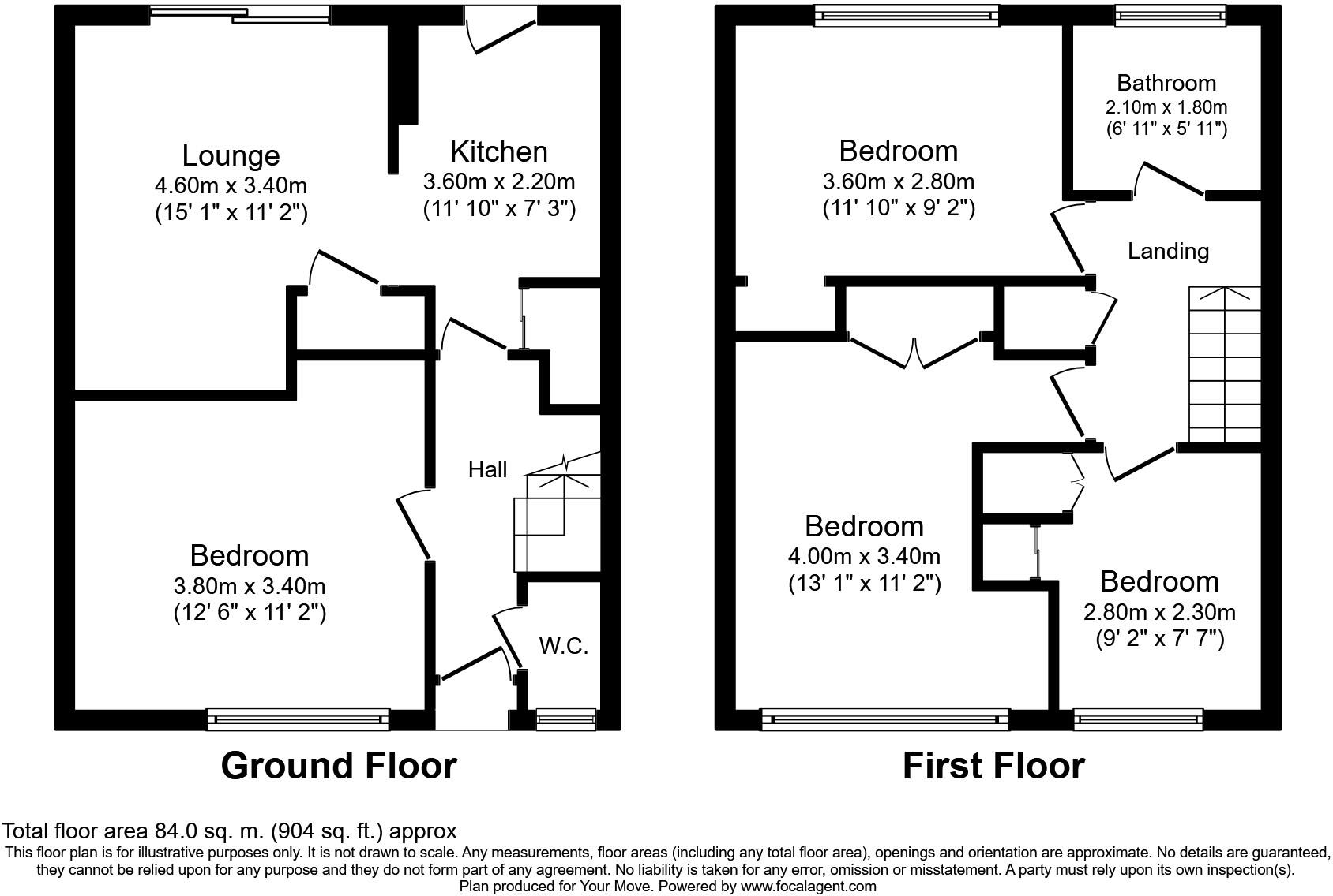 Cherrywood Avenue, Englefield Green, Egham, Surrey, TW20 floorplan