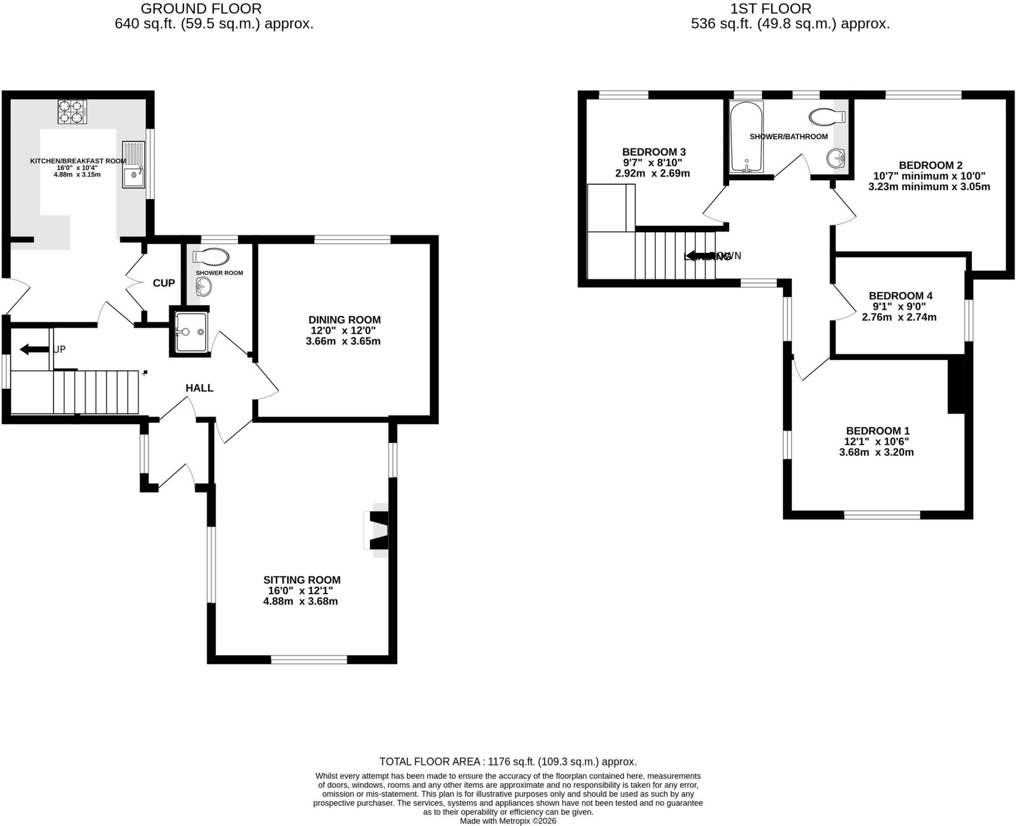 Hillside, West Pennard floorplan