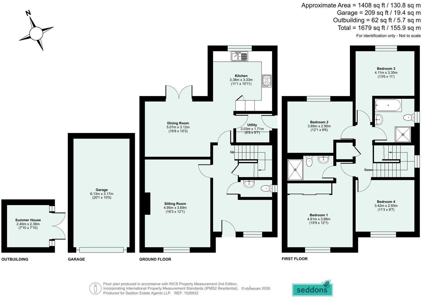 Willow Rise, Witheridge, Tiverton floorplan