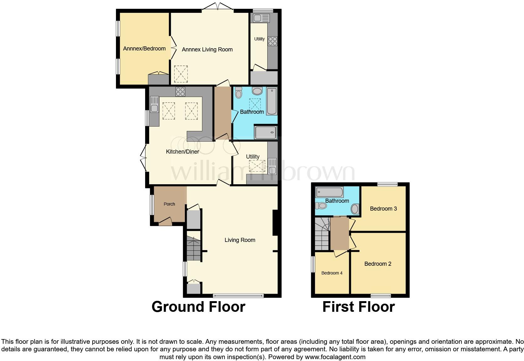 Caldecott Cottages, Fritton, Great Yarmouth floorplan