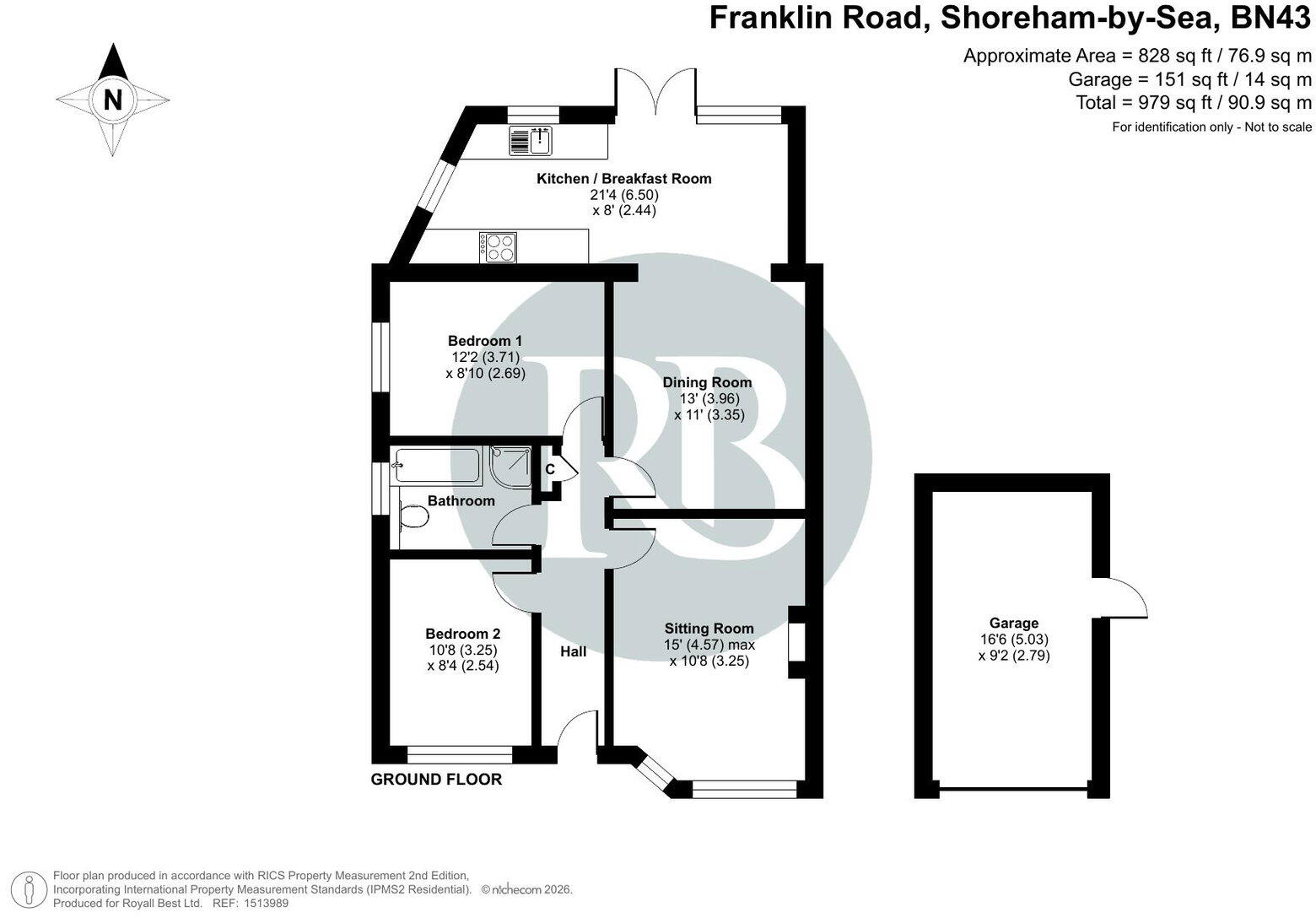 Franklin Road, Shoreham-by-sea, BN43 6YD floorplan