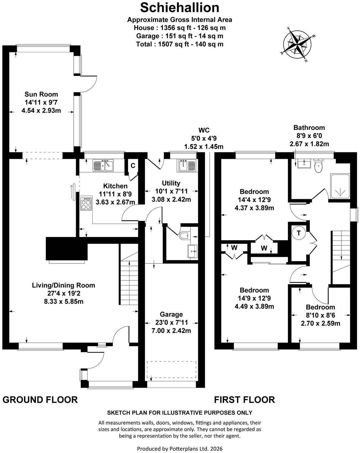 North Road East, The Reddings, Cheltenham, GL51 floorplan
