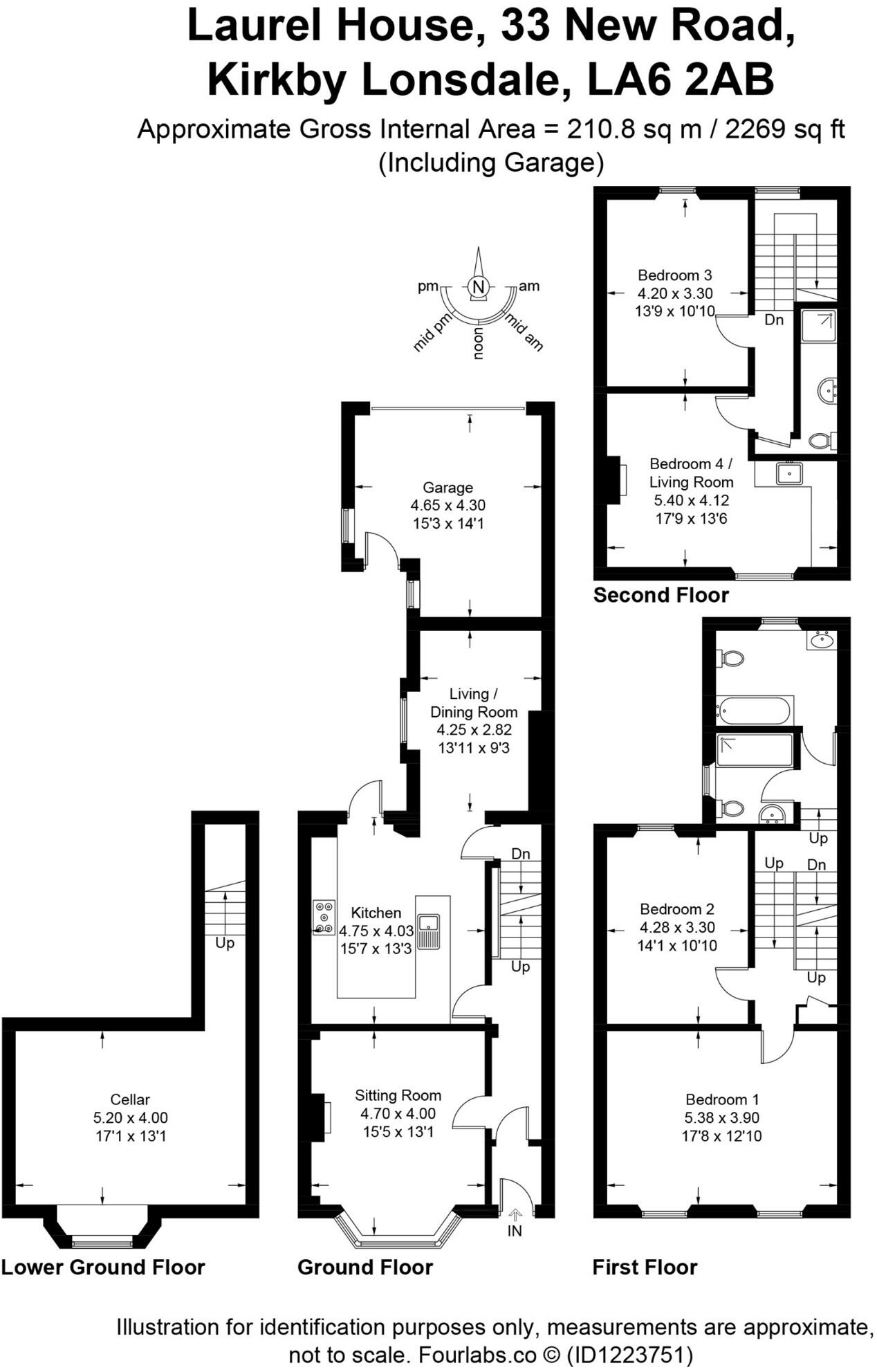 Laurel House, 33 New Road, Kirkby Lonsdale, LA6 2AB floorplan