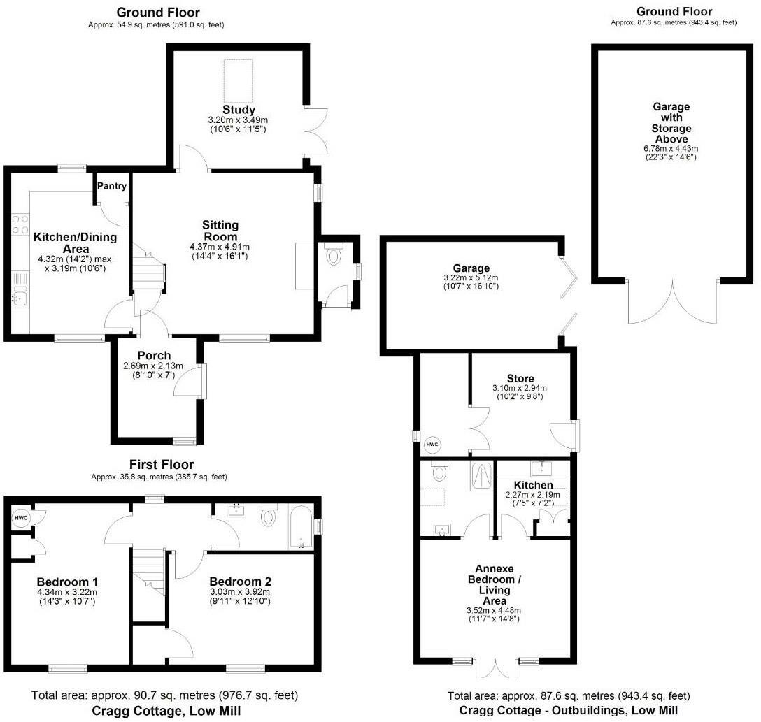 Cragg Cottage, Daleside East, YO62 7XG floorplan