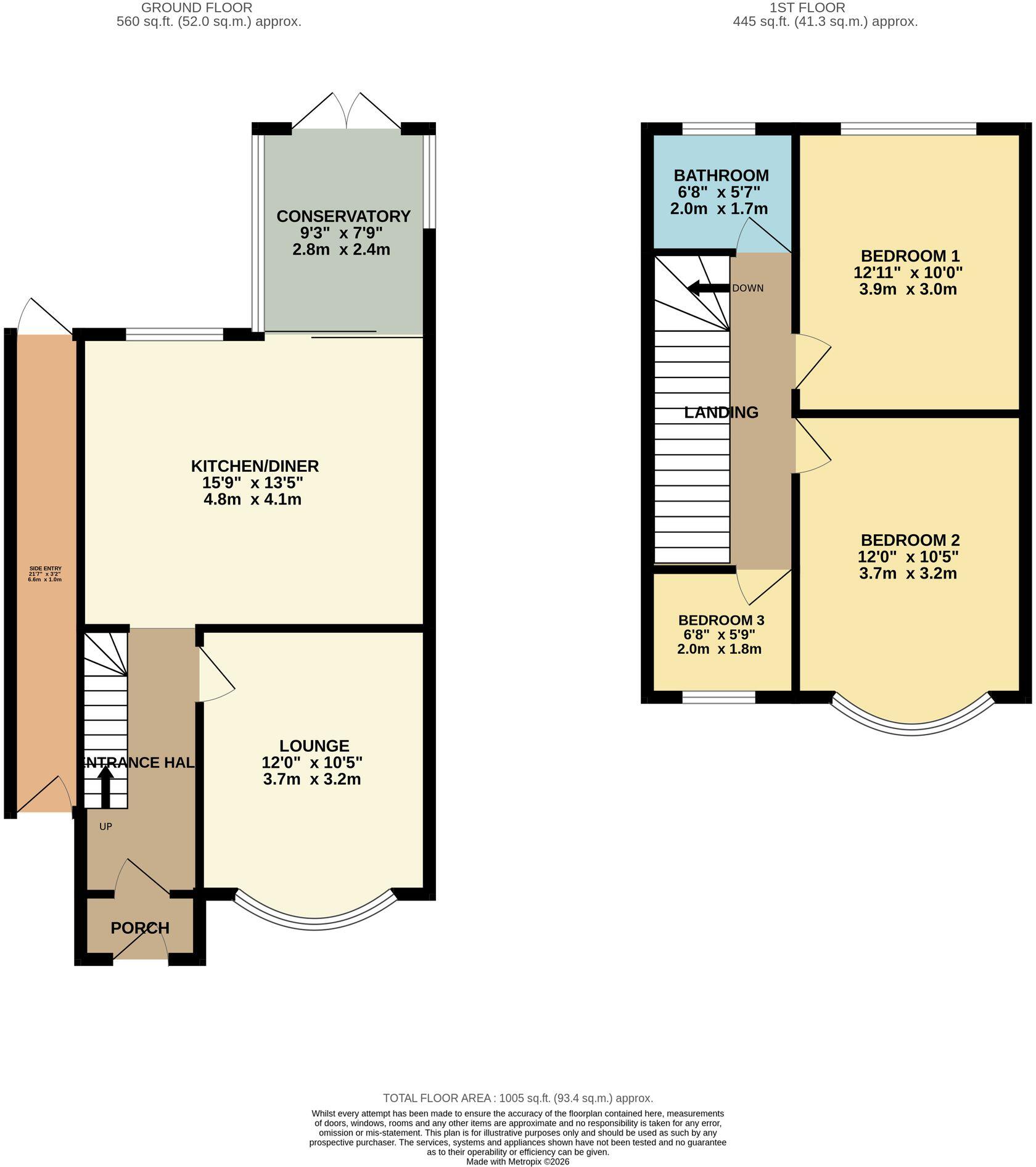 Steyning Road, Birmingham, B26 floorplan