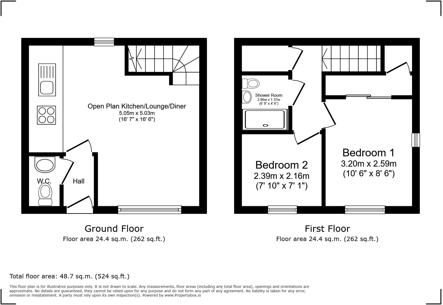 Captains Parade, East Cowes, Isle of Wight floorplan