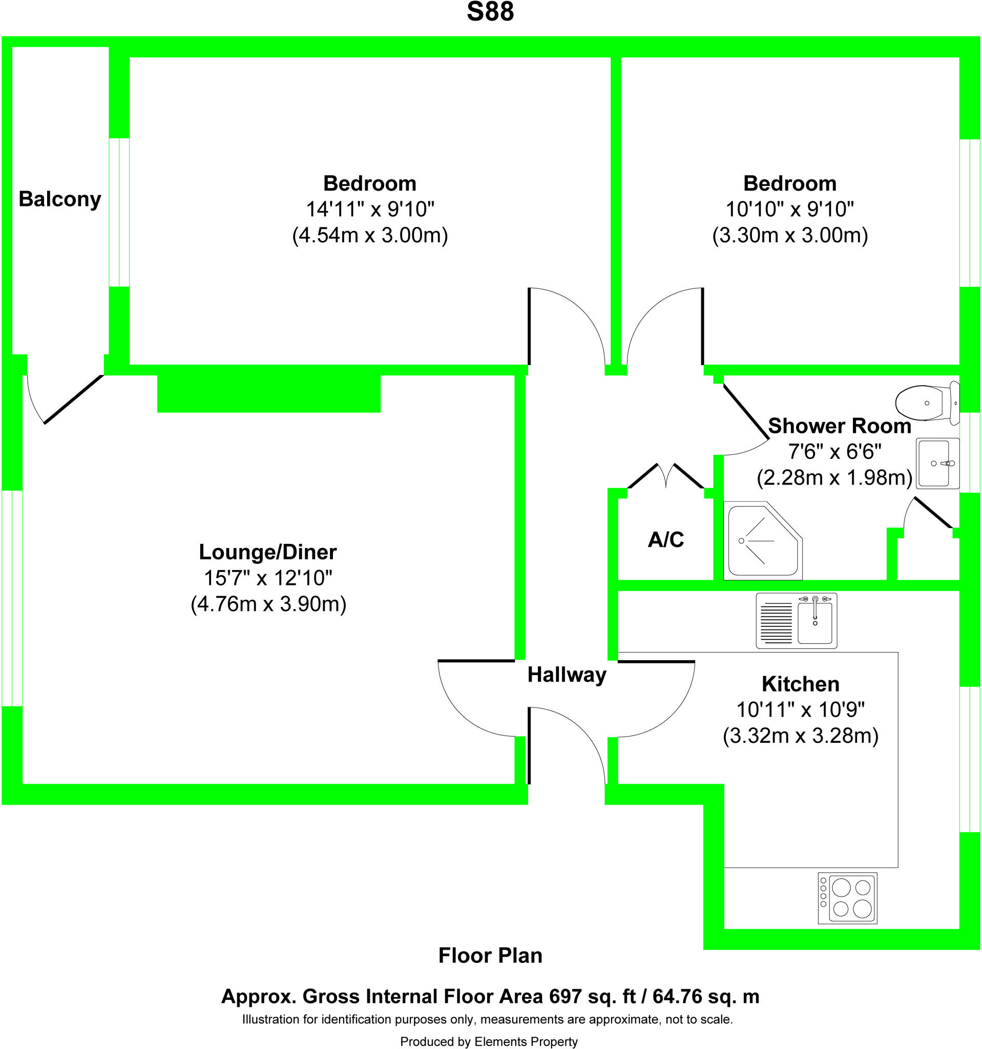Vernon Street, Ipswich, Suffolk floorplan