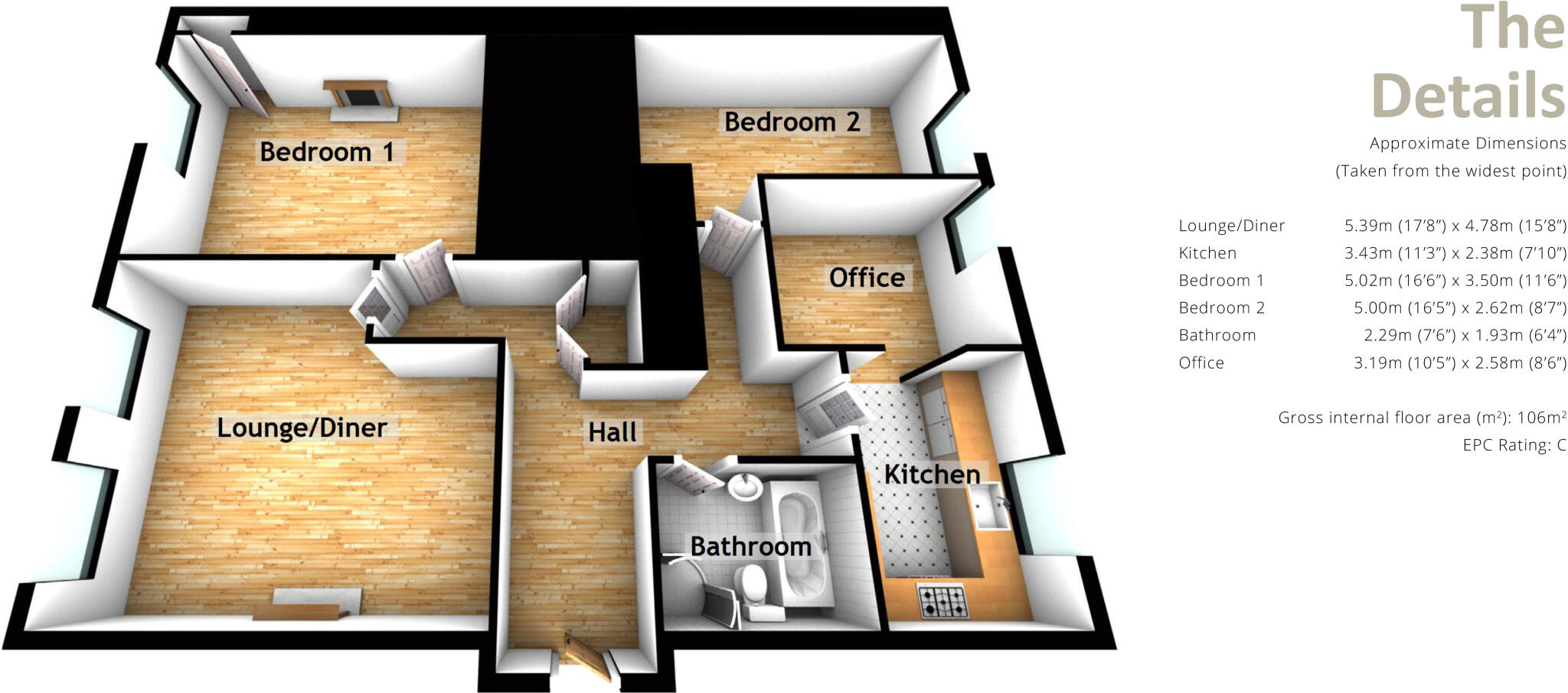 7 Midfield House, Lasswade, EH18 1ED floorplan