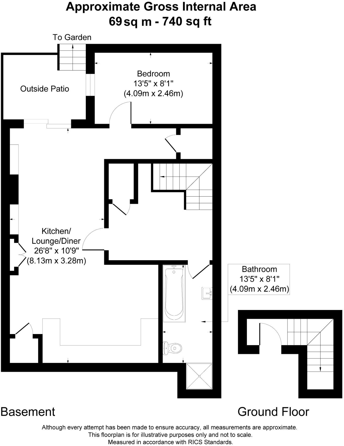 Trinity Road, London, SW17 floorplan