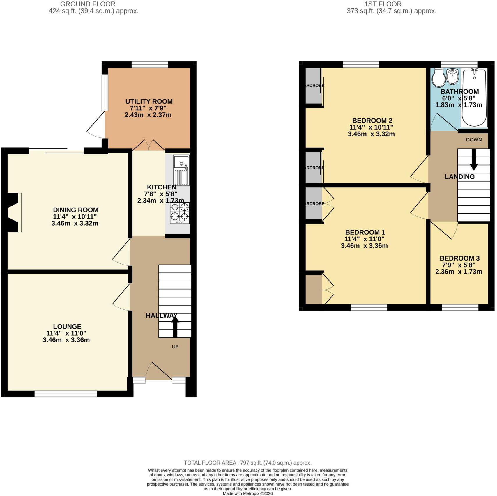 Oakland Terrace, Heswall floorplan