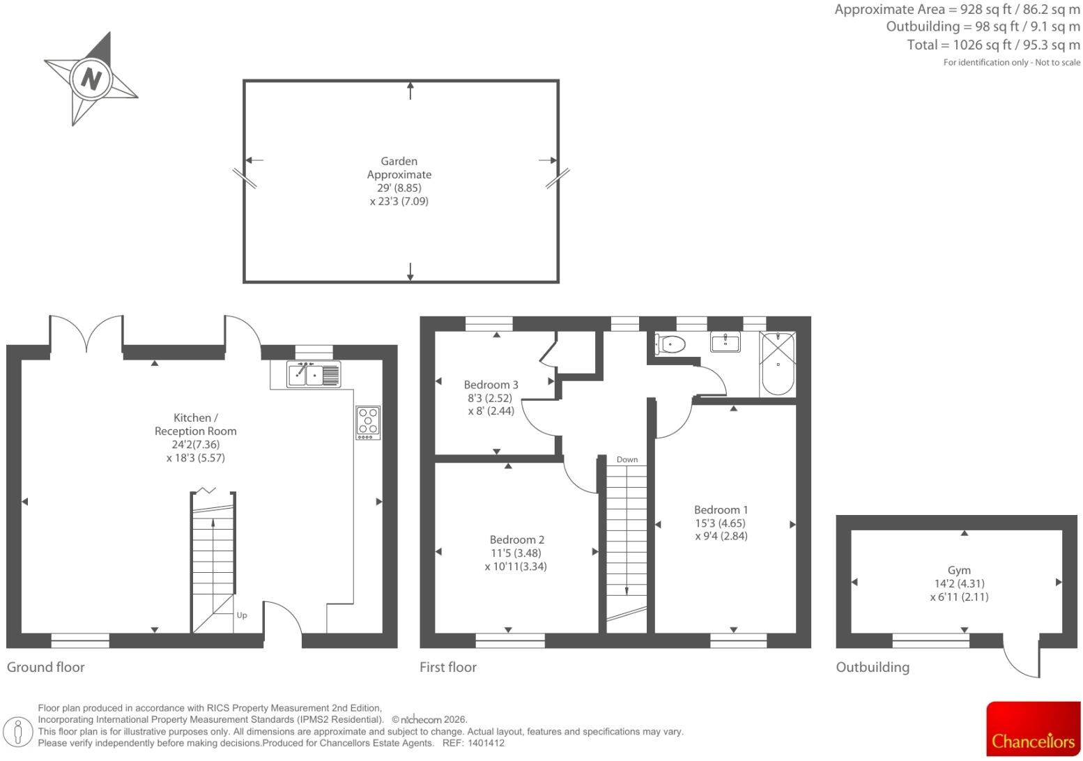 Minchery Road, Oxford floorplan