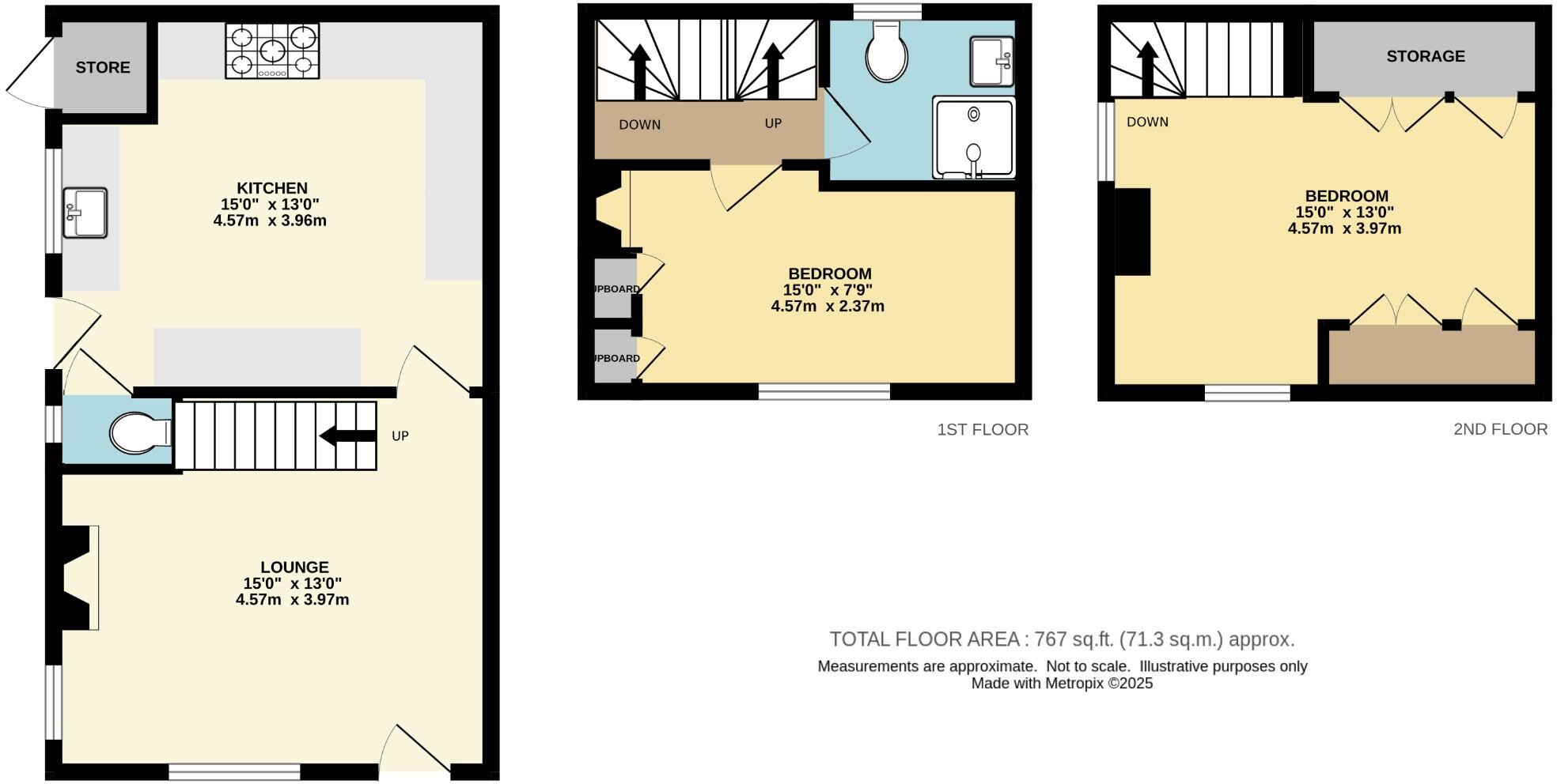 1 Eden Cottages, Newholm, Whitby, YO21 3QY floorplan