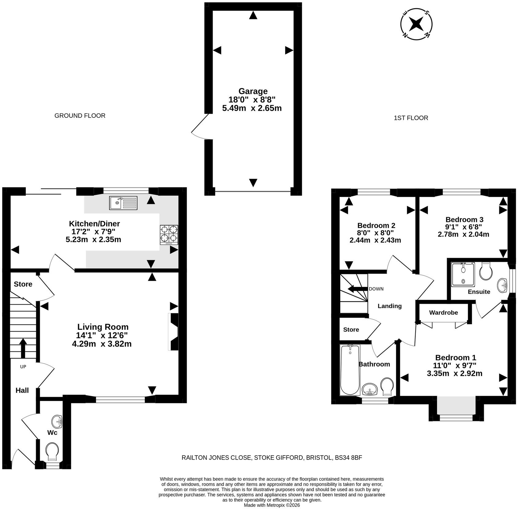 Railton Jones Close, Stoke Gifford, Bristol floorplan