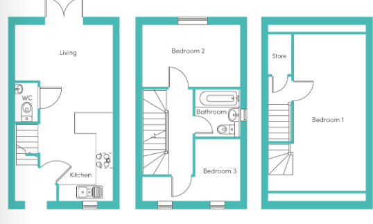 Stone Gallop, Exeter, EX5 floorplan