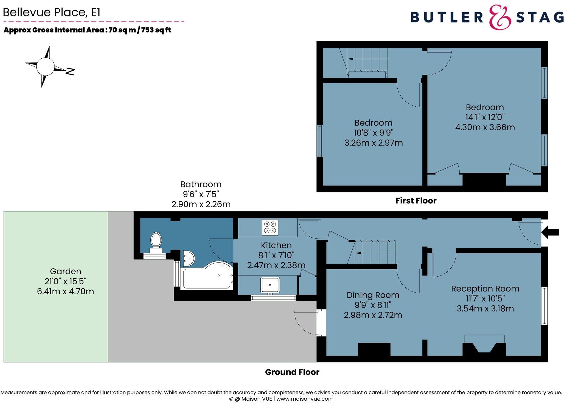 Bellevue Place, London, E1 floorplan