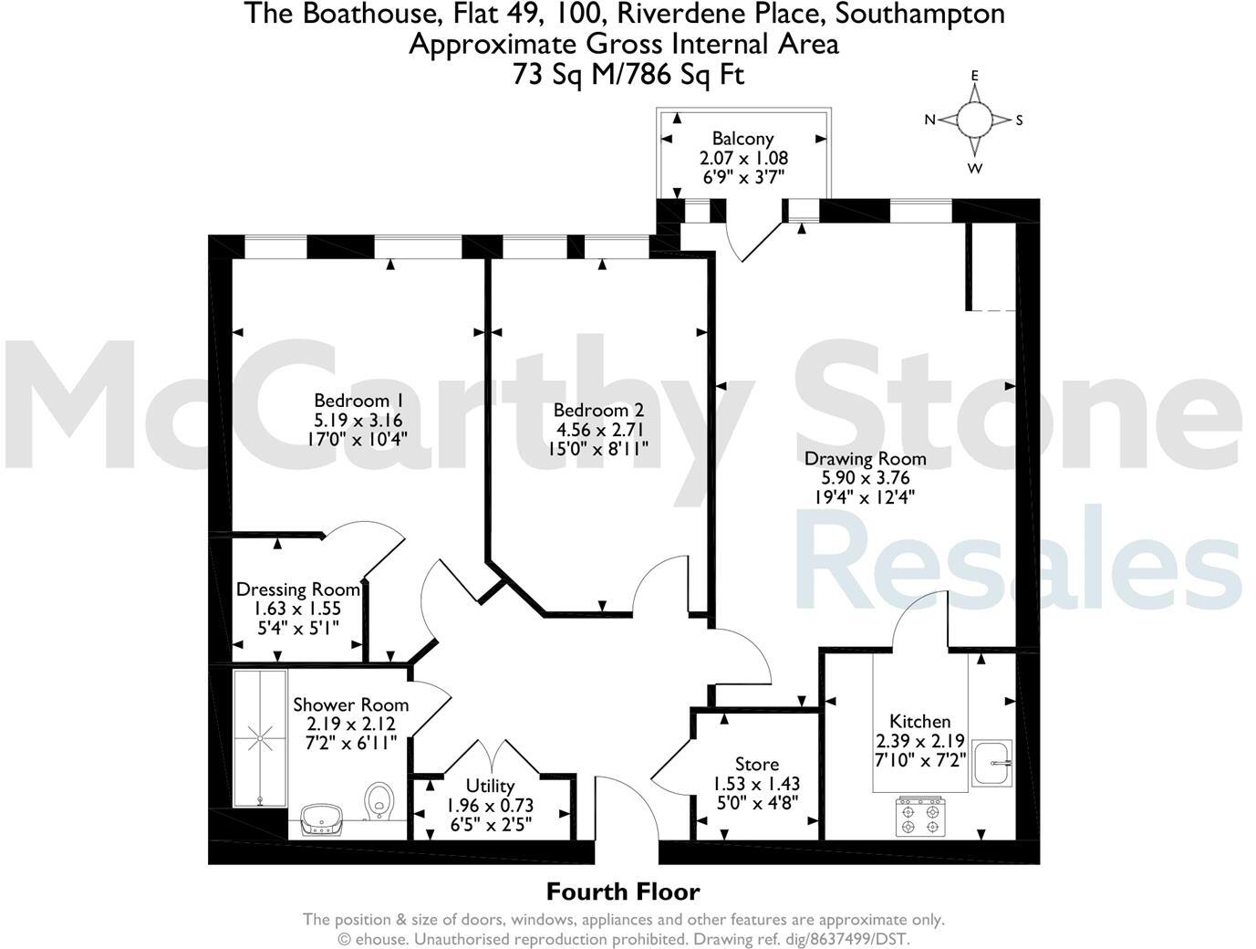 The Boathouse Riverdene Place, Bitterne Park, Southampton floorplan
