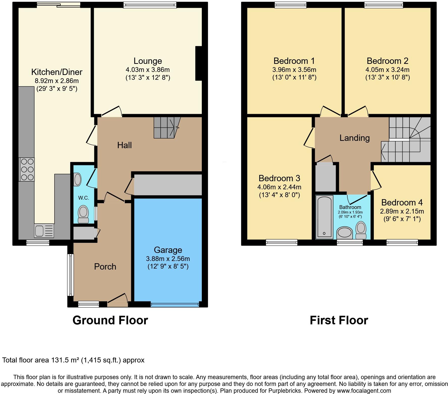 Churncote, Telford, TF3 floorplan
