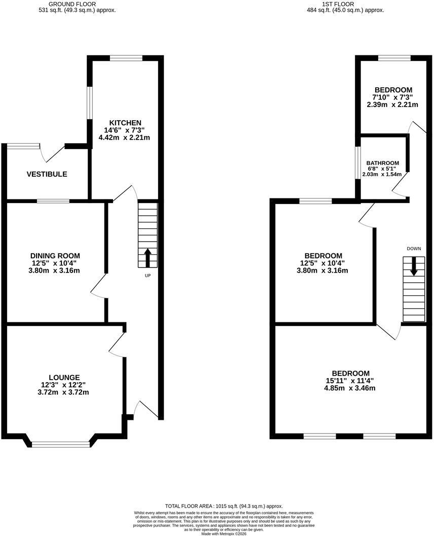 Upper Havelock Street, Wellingborough floorplan