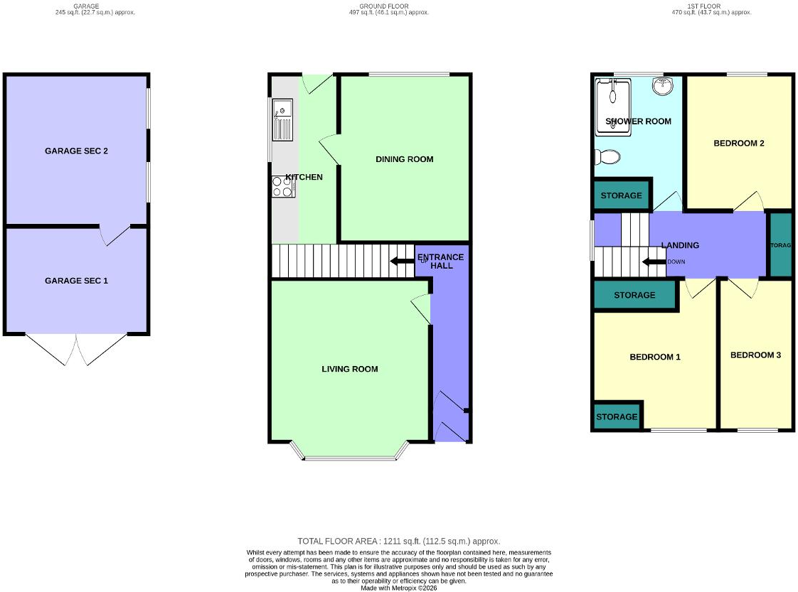 Bedford Road, Birkdale, Southport, Merseyside, PR8 4HP floorplan