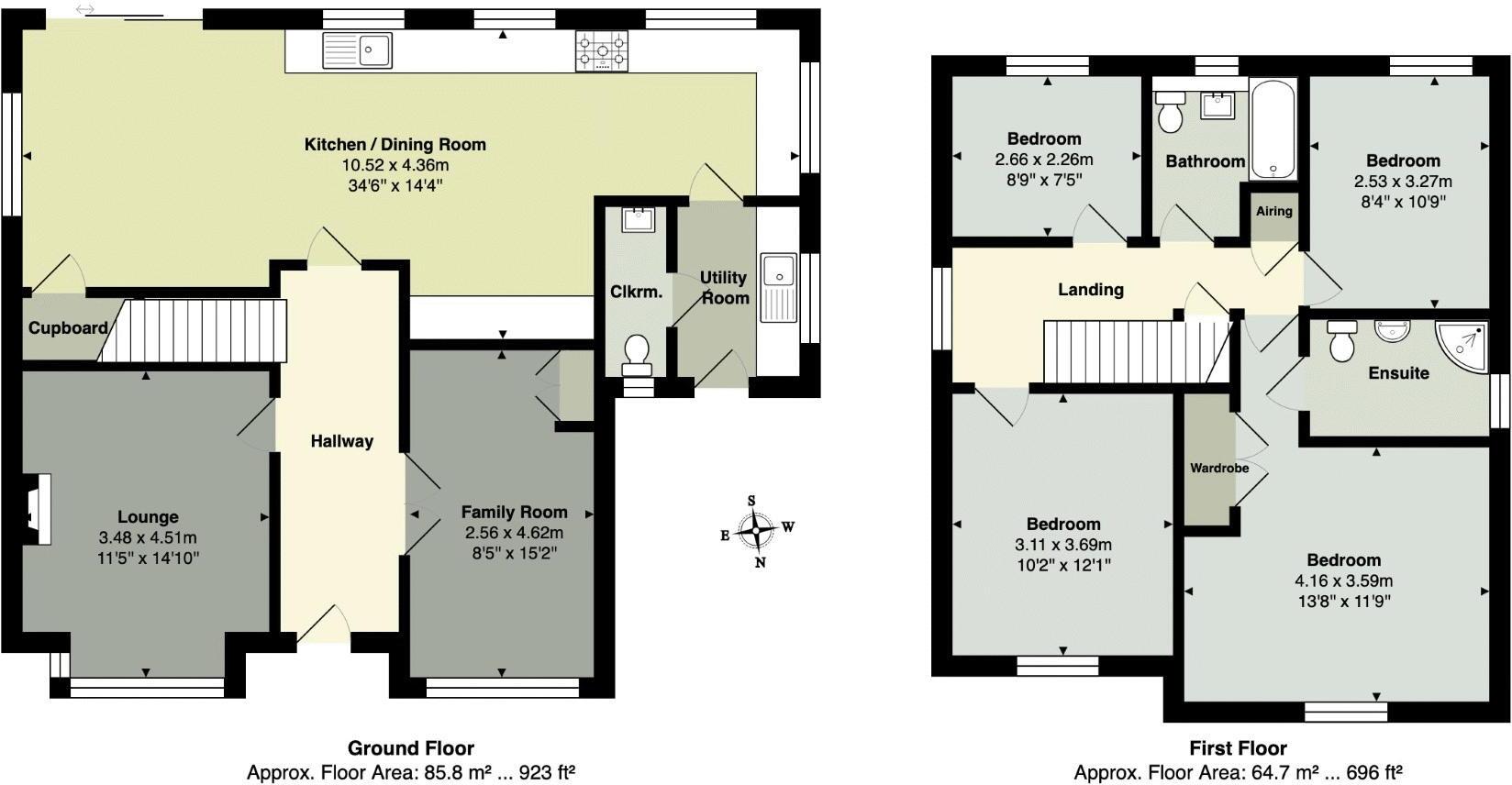 Larksmead Way, Ogwell floorplan