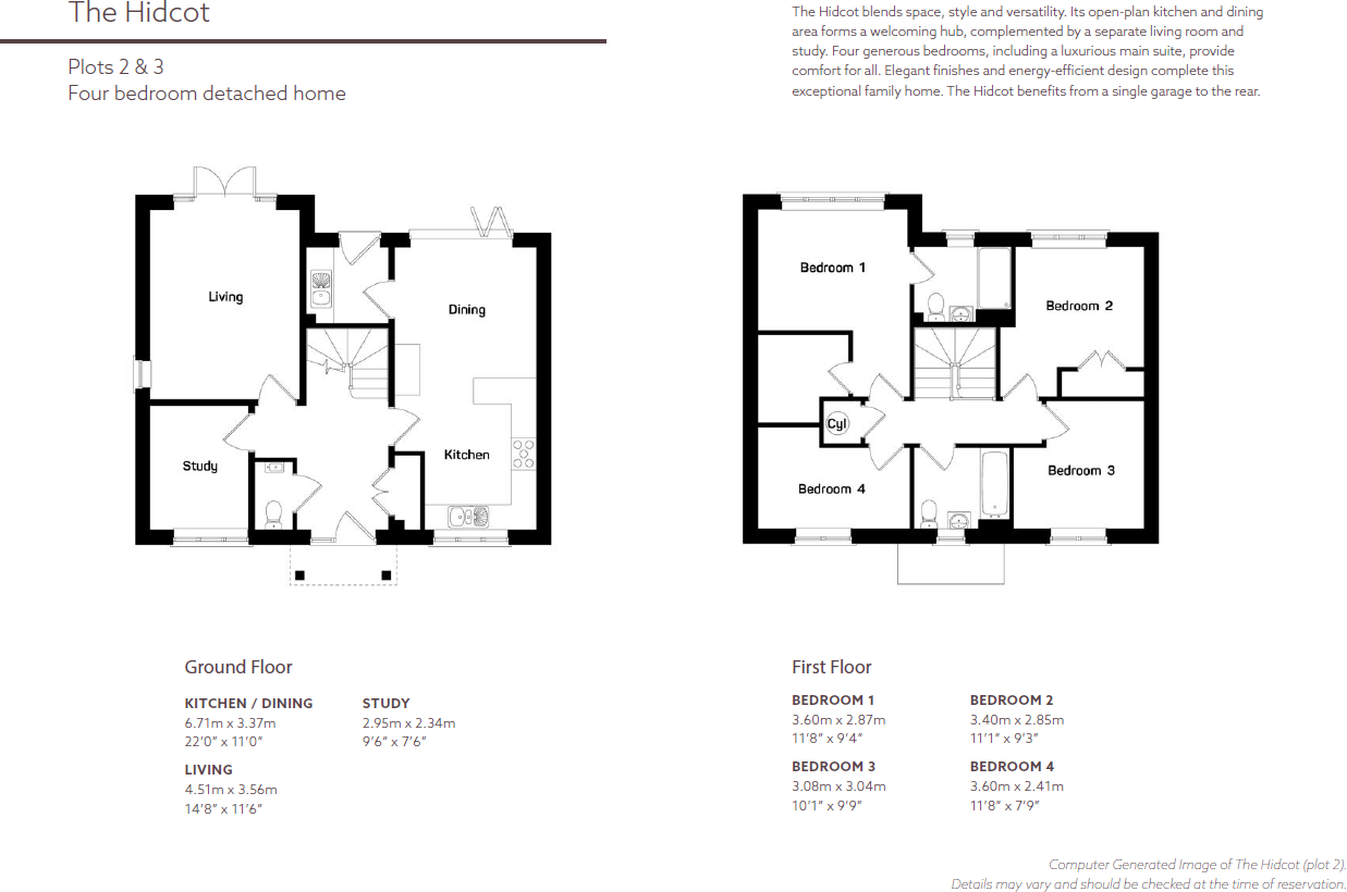 Plot 3, The Hidcot, Hartpury Meadows, Hartpury, Gloucester, GL19 floorplan