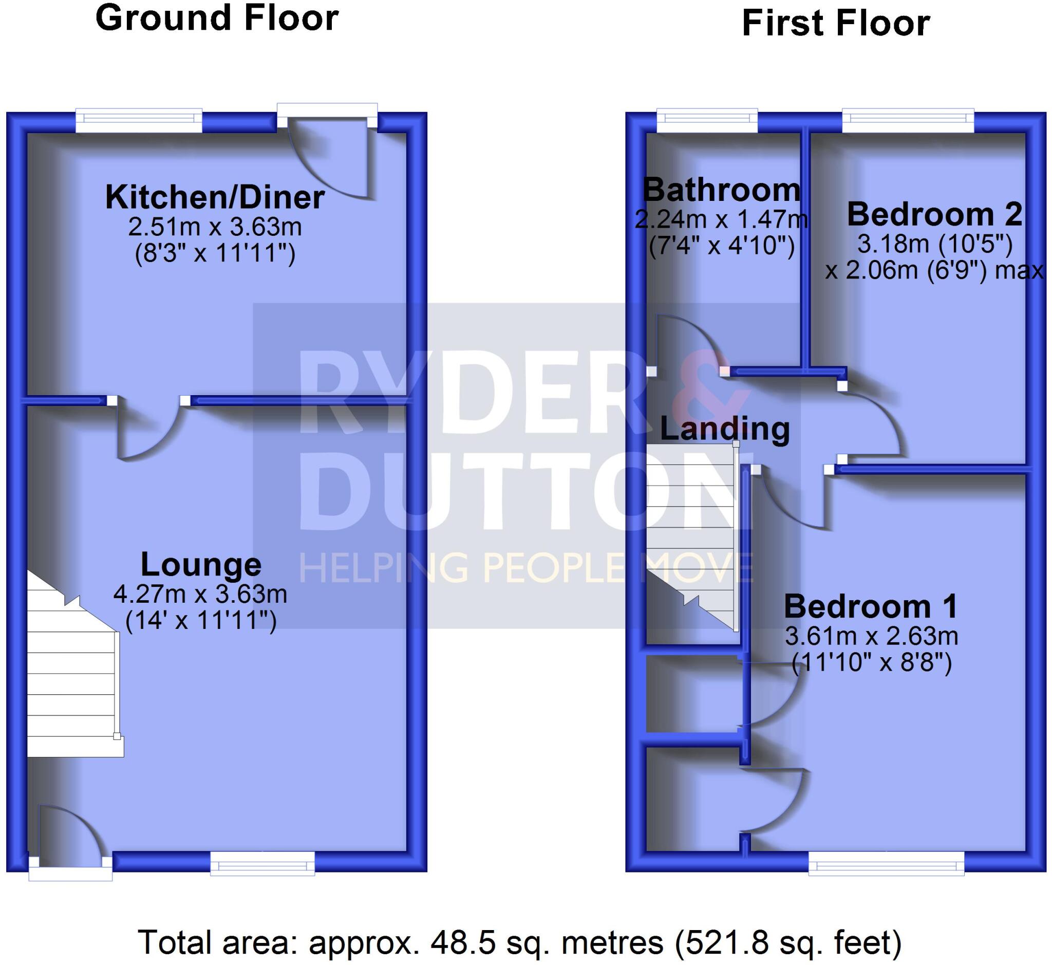 Foley Gardens, Hopwood, Heywood, Greater Manchester, OL10 floorplan