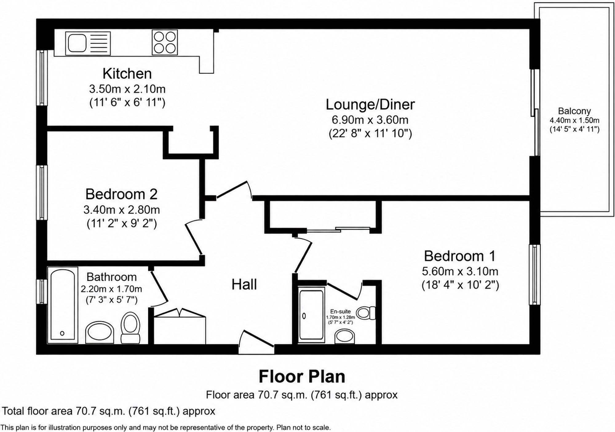 The Waterfront, Manchester, M11 floorplan
