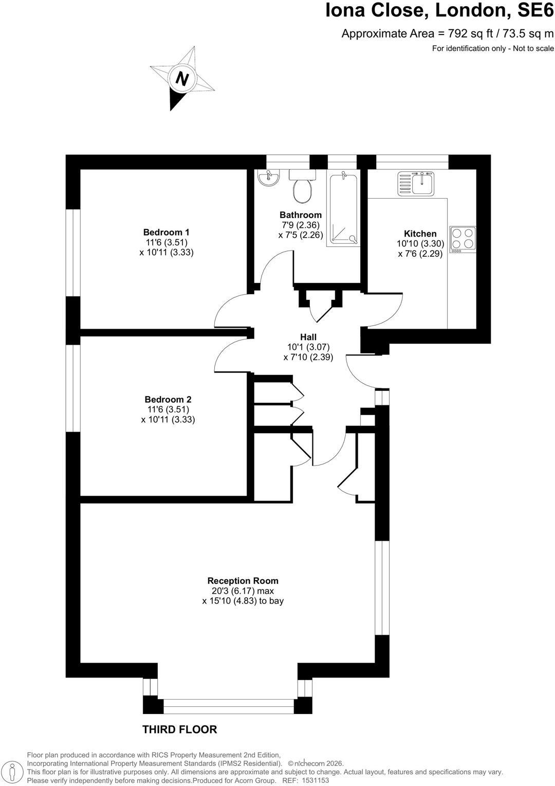 Iona Close, London floorplan