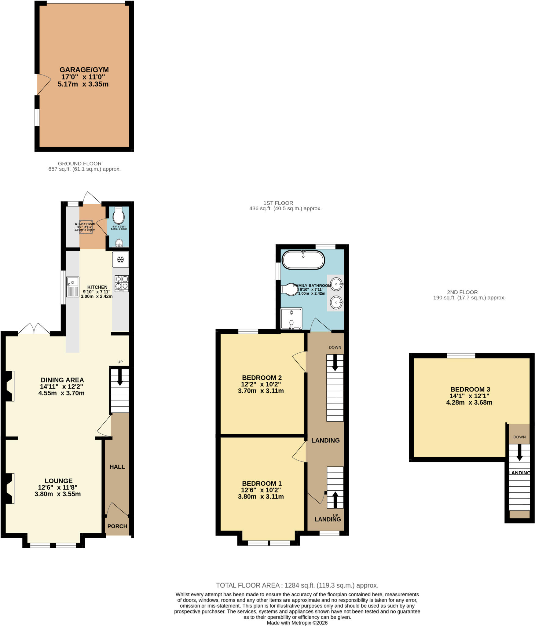 North Road, Ashley Cross, Poole, Dorset, BH14 floorplan