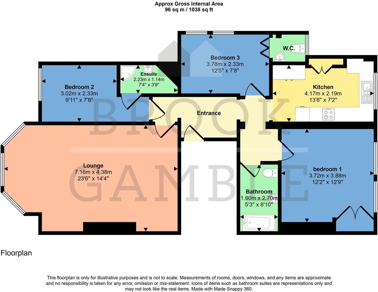 7 South Cliff, Eastbourne floorplan