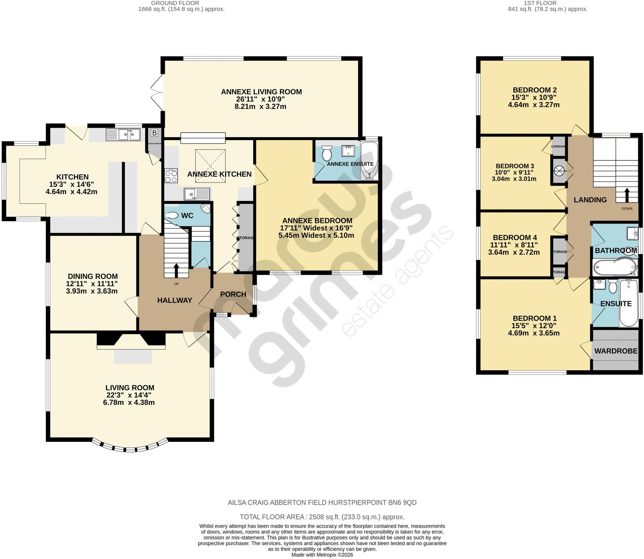 Abberton Field, Hassocks floorplan