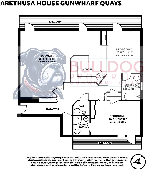 Arethusa House, Gunwharf Quays, Portsmouth, City Of Portsmouth floorplan