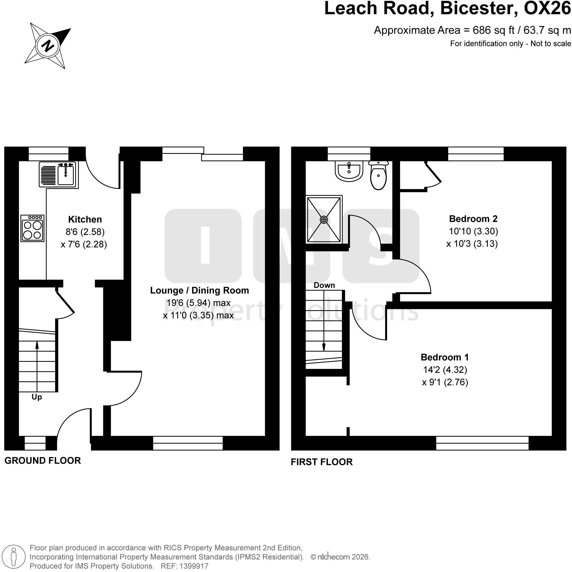 Leach Road, Bicester, OX26 floorplan