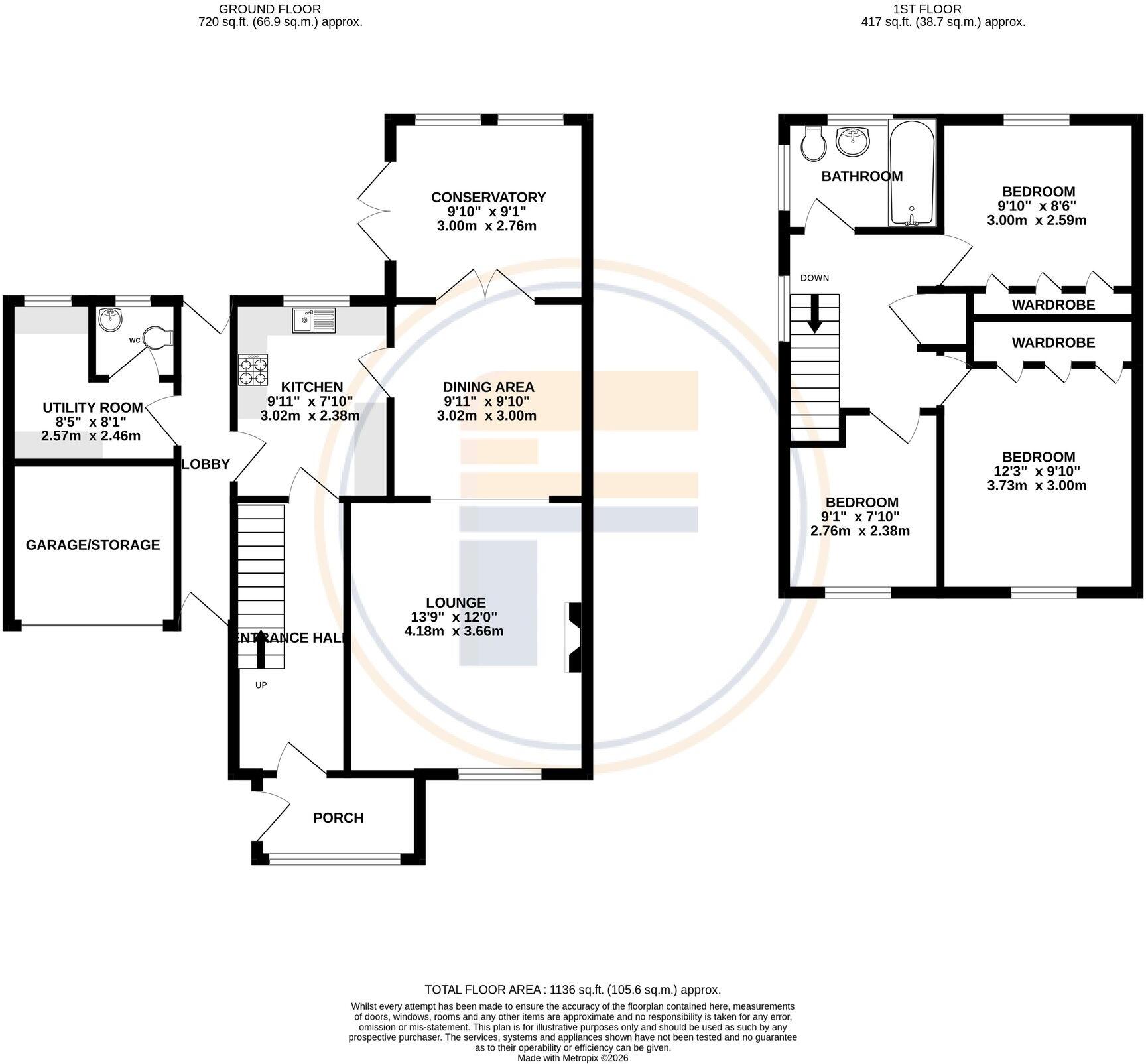 Haden Close, Bedford, MK41 floorplan