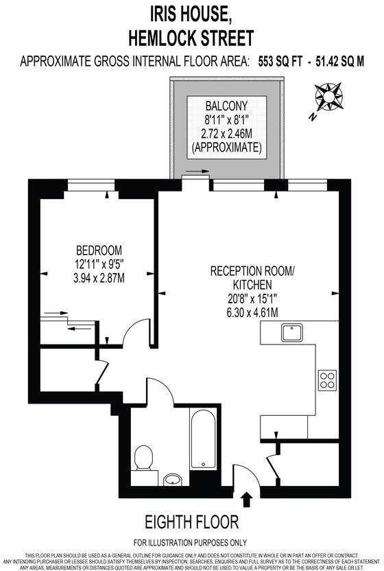 Iris House, Hemlock Street, London, E14 floorplan