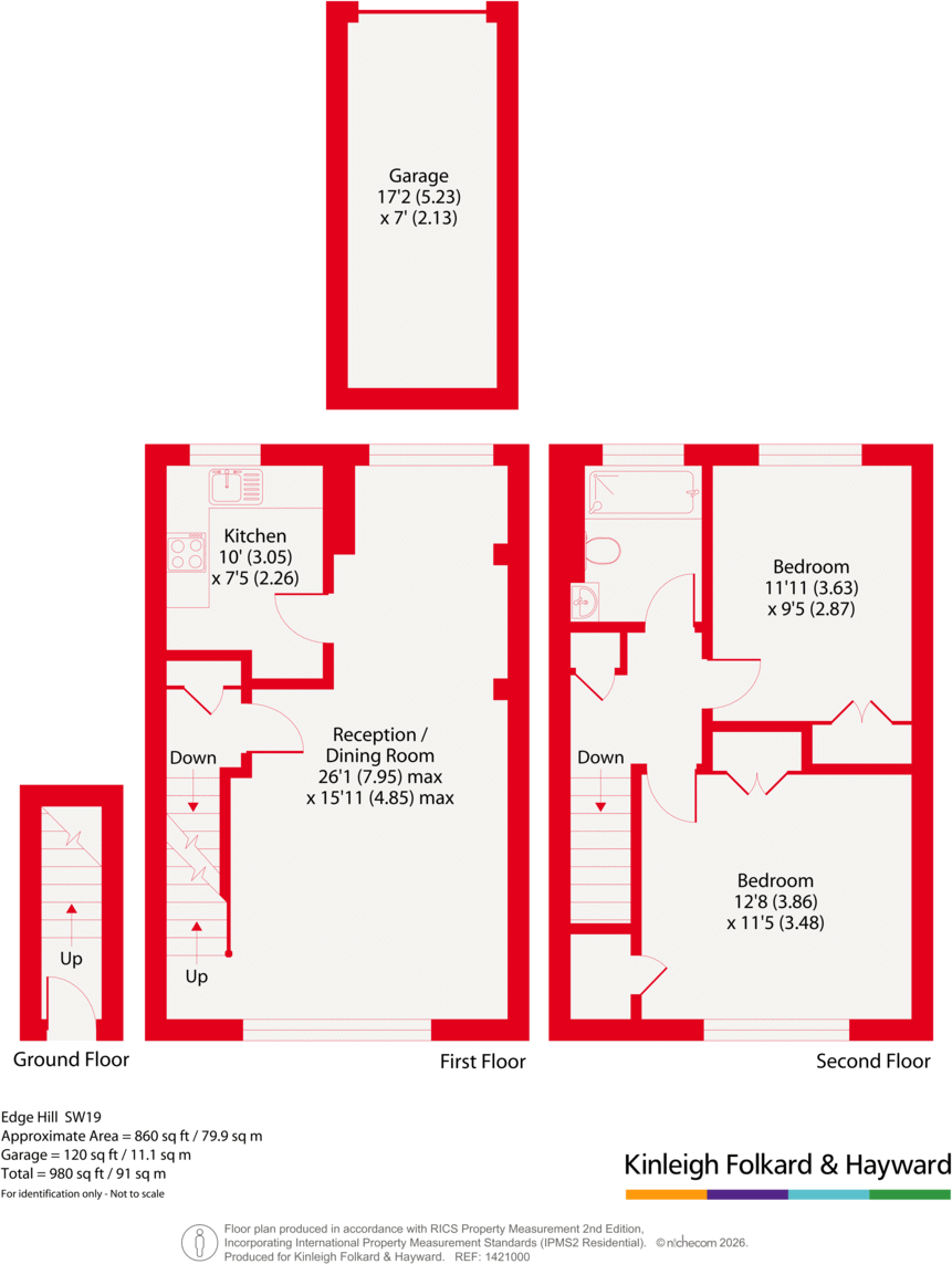 Edge Hill, Wimbledon, London, SW19 floorplan