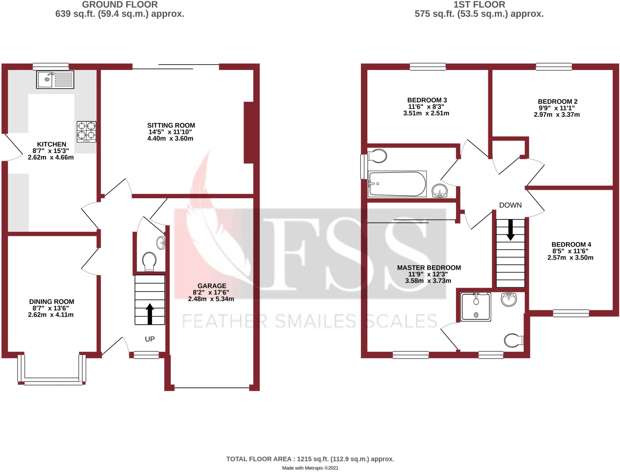 Burns Way, Harrogate, North Yorkshire, HG1 floorplan