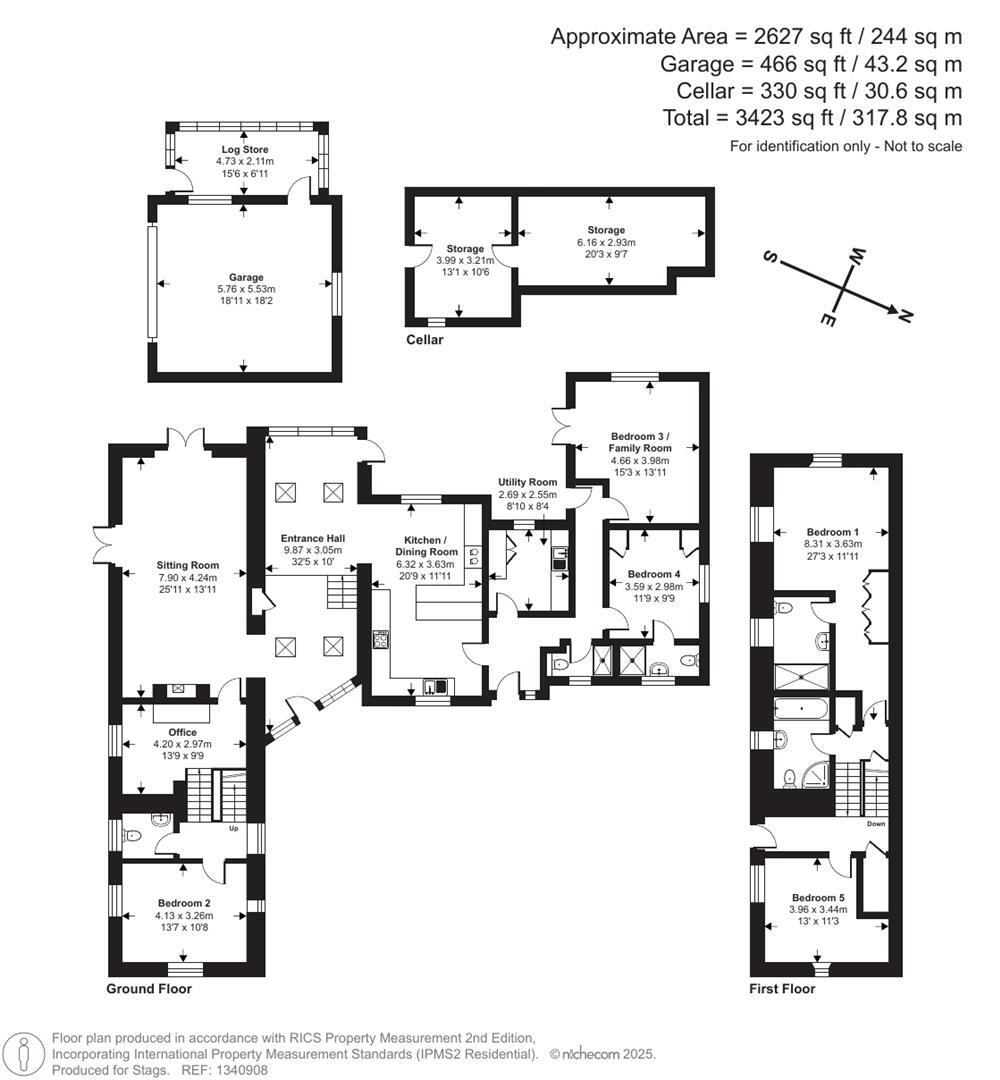 Crow's Nest, Liskeard - 0.77 acres in all floorplan