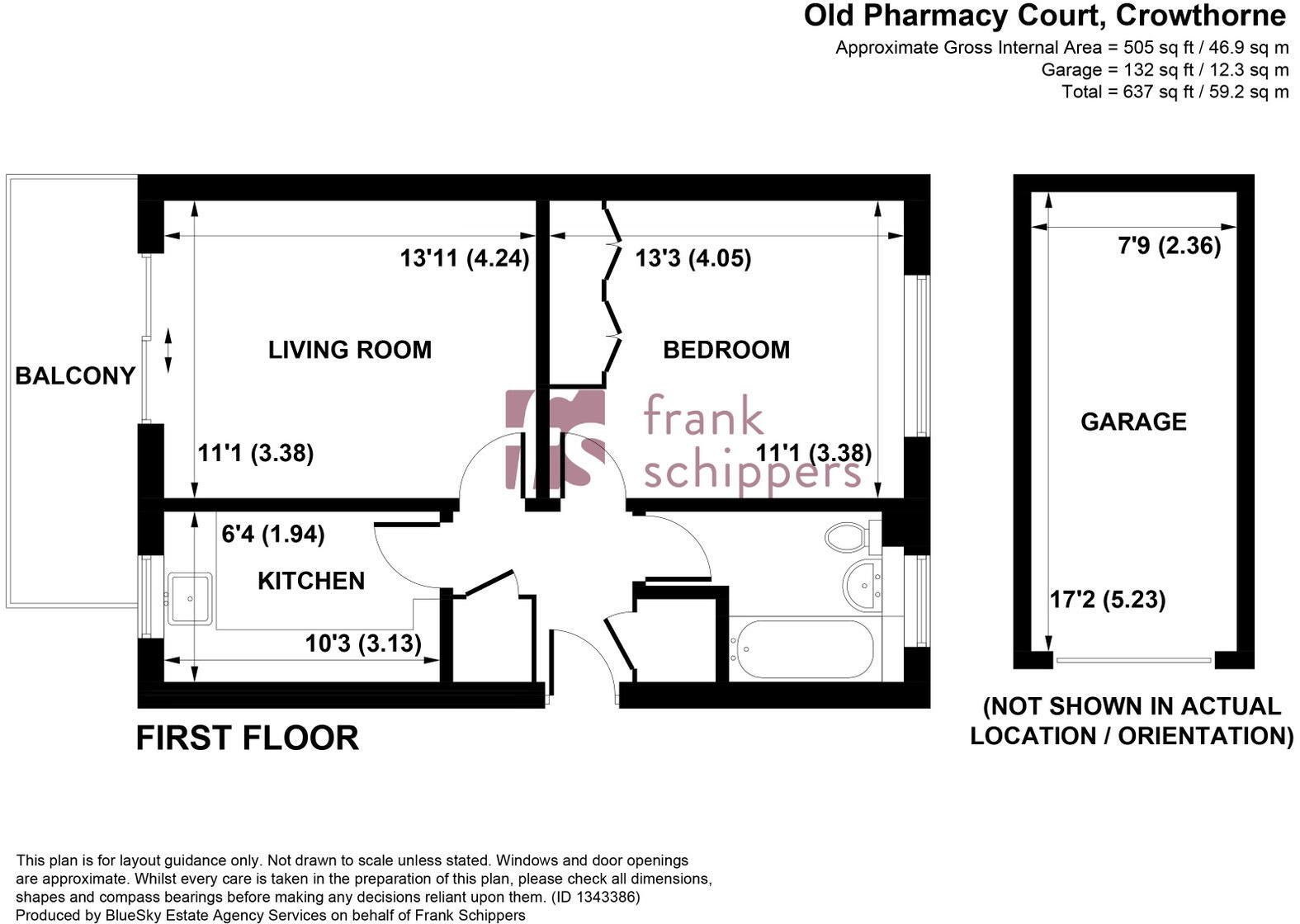 Old Pharmacy Court, Crowthorne RG45 floorplan