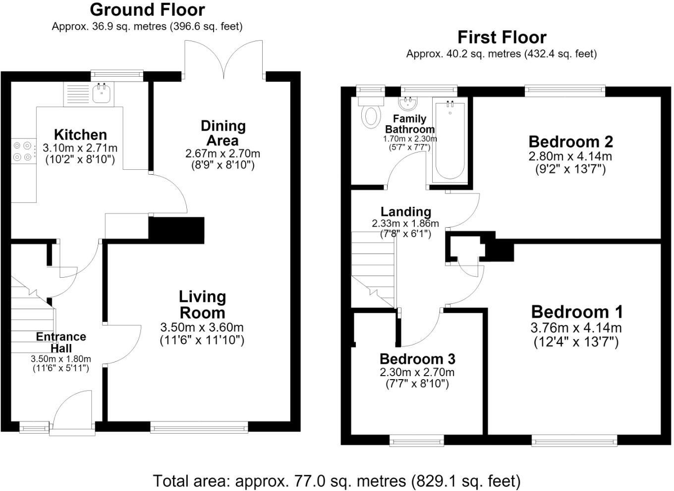 Ton Glas, Bridgend County Borough, CF31 4EJ floorplan