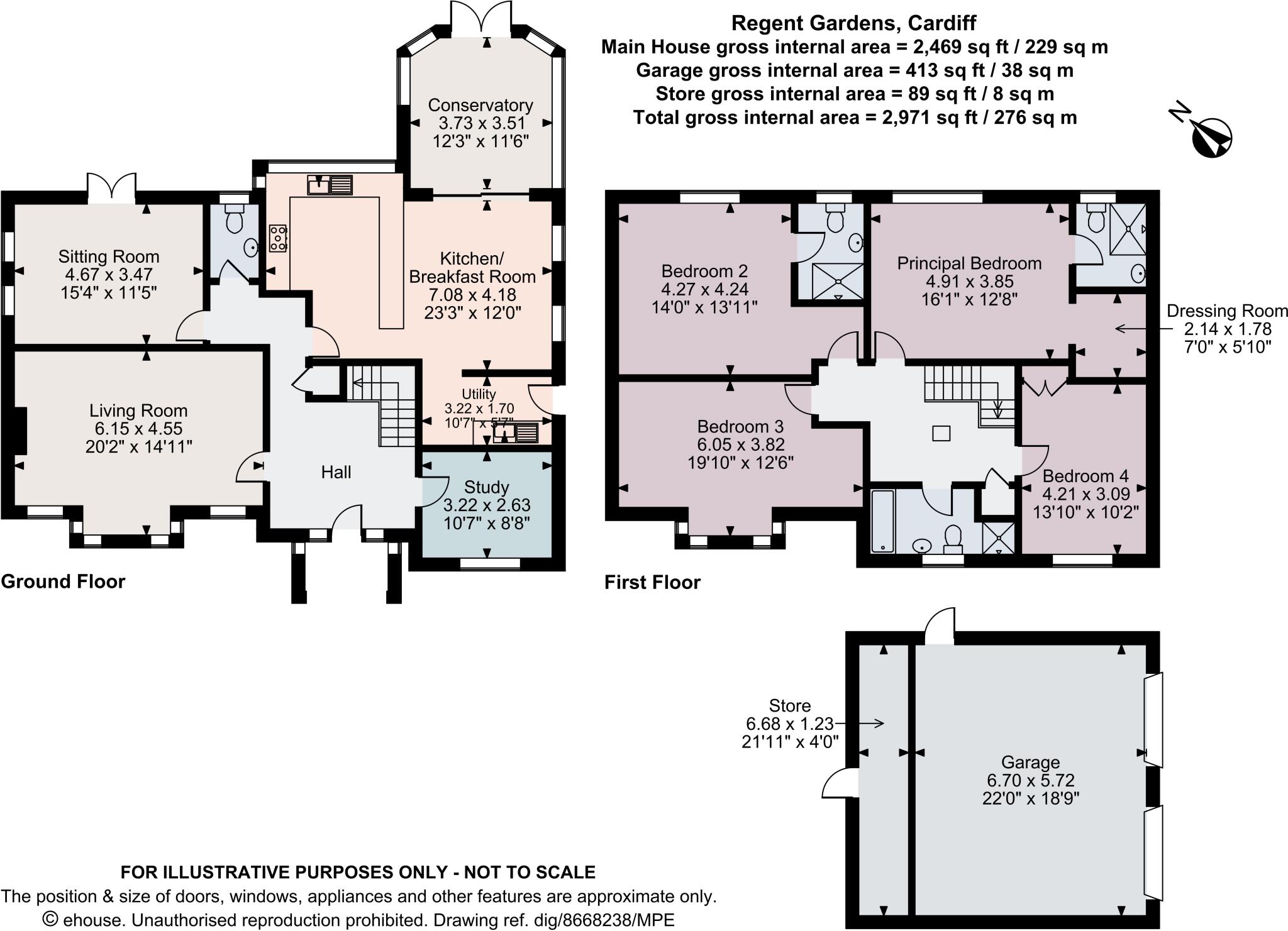 Regent Gardens, Cardiff, CF14 floorplan