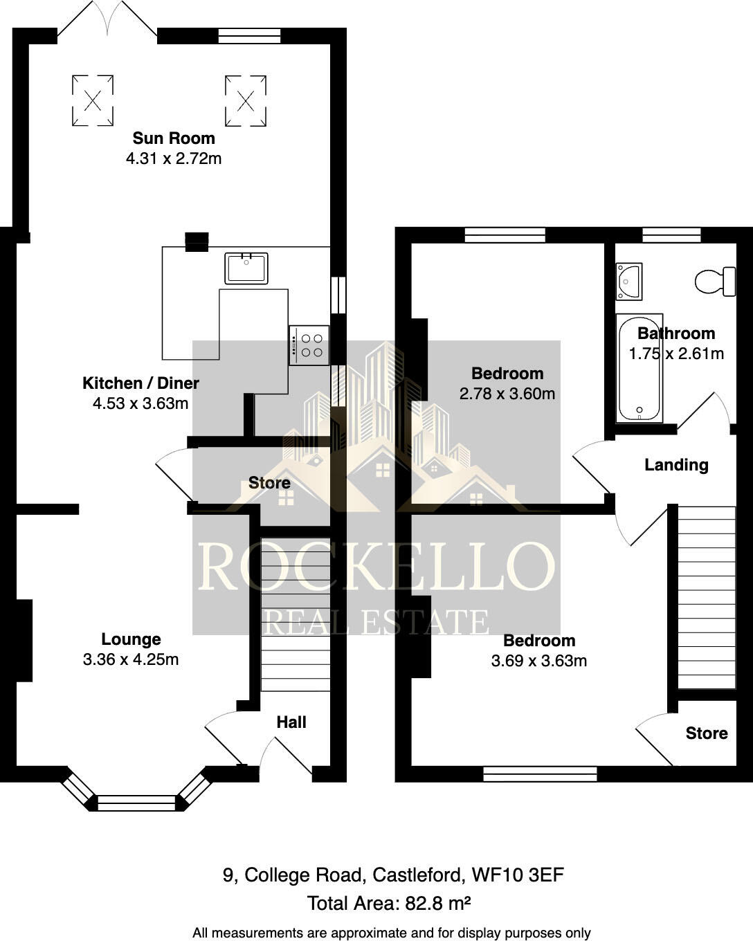 College Road, Castleford, West Yorkshire, WF10 floorplan