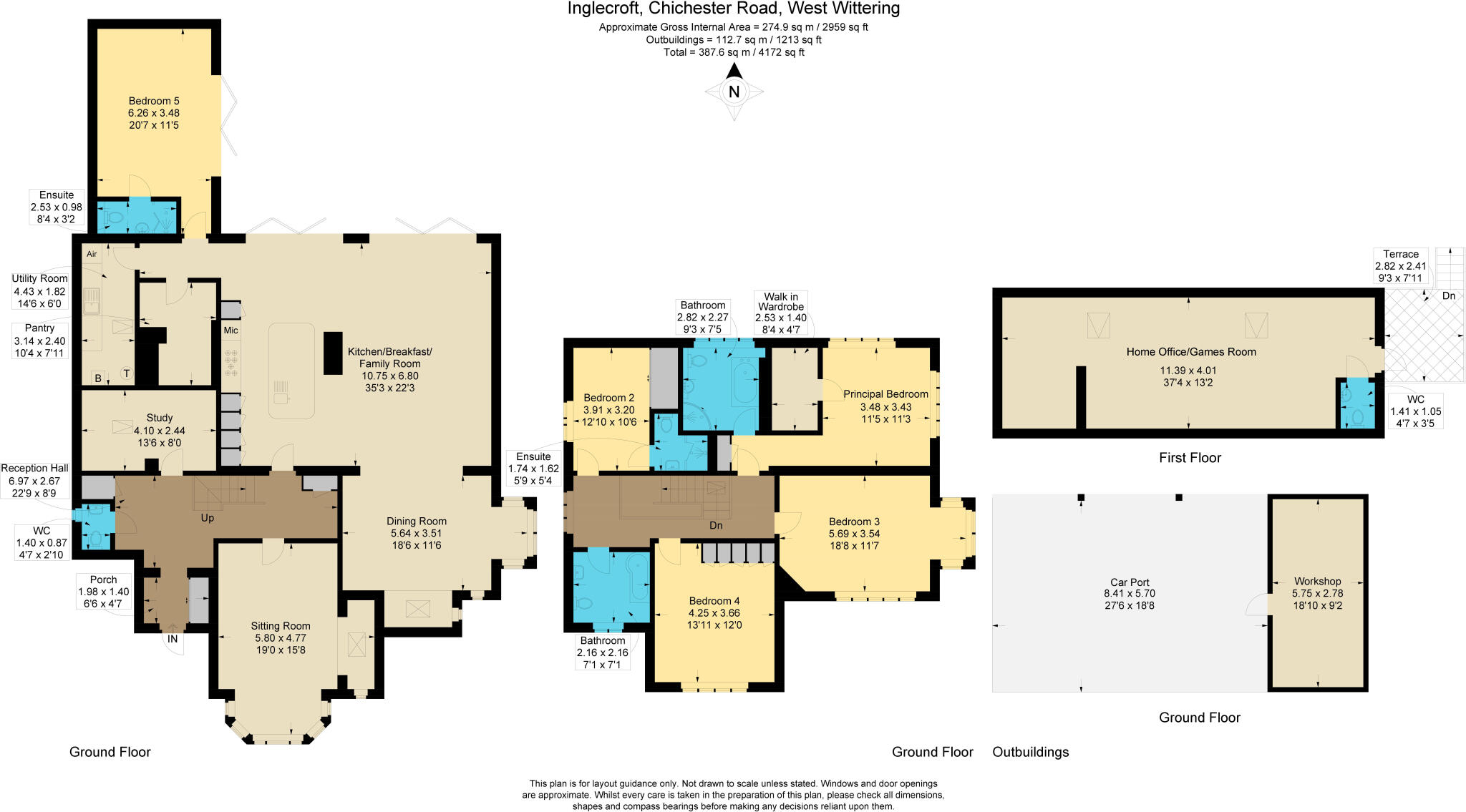 West Wittering, nr Itchenor, Chicherster floorplan