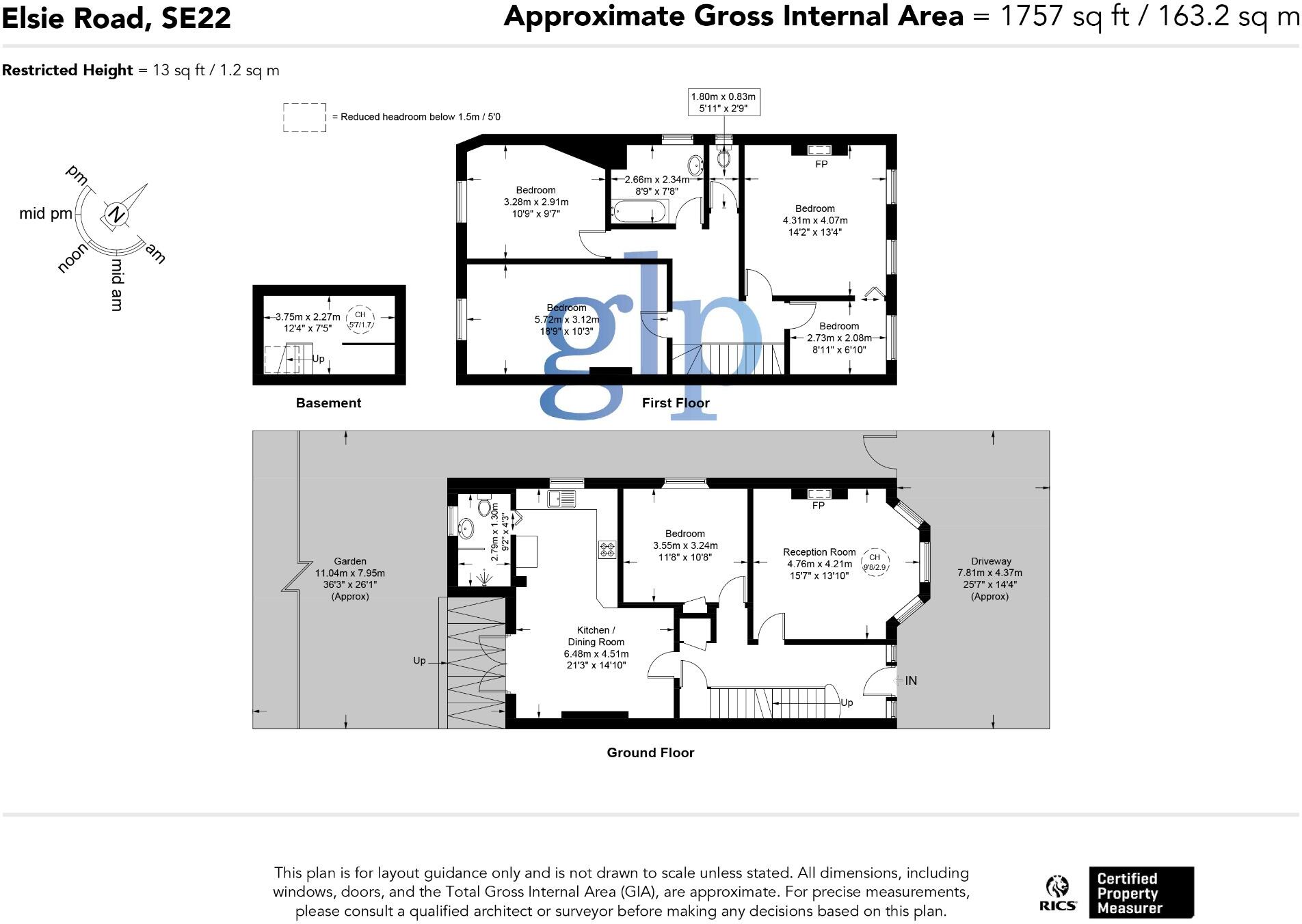 Elsie Road Dulwich floorplan